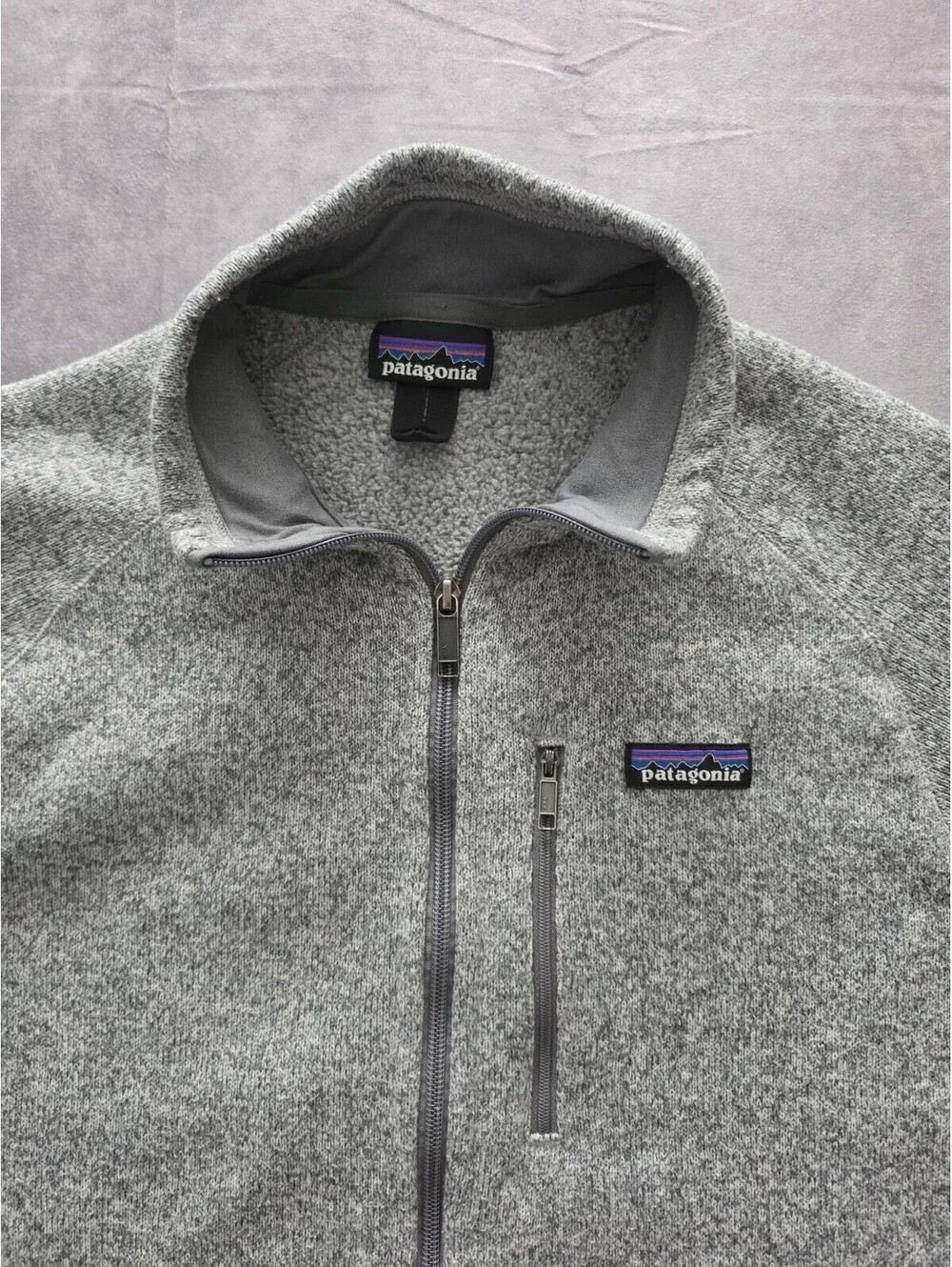 Patagonia Better Sweater Fleece Jacket Men's Medium Gray Full Zip Hiking Casual